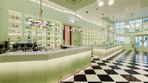 prada cafe harrofs|prada's pop up cafe.